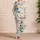 Nordic Doodle Hearts for Cozy Evenings and Relaxed Lounging at Home Satin Pajamas Set - 4