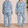 Blue Gingham With Cornflower Blooms For Relaxed Cottage Mornings And Evenings Satin Pajamas Set - 2