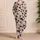 Milky Ivory Cow Spots and Rose Accents for Cozy Lounge Nights and Weekend Ease Satin Pajamas Set - 4