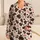 Milky Ivory Cow Spots and Rose Accents for Cozy Lounge Nights and Weekend Ease Satin Pajamas Set - 1