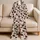Milky Ivory Cow Spots and Rose Accents for Cozy Lounge Nights and Weekend Ease Satin Pajamas Set - 5