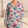Blue and Magenta Butterflies with Pink Stars for Cozy Evenings and Relaxed Weekends Satin Pajamas Set - 1
