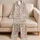 Pastel Tulips and Lavender for Relaxed Springtime Lounging and Cozy Mornings Satin Pajamas Set - 5