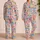 Friendly Tropical Dinosaurs for Cozy Nights and Playful Weekend Lounging at Home Satin Pajamas Set - 2