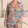 Friendly Tropical Dinosaurs for Cozy Nights and Playful Weekend Lounging at Home Satin Pajamas Set - 1