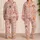 Strawberry Girl And Kitten Motifs For Cozy Weekend Lounging And Sweet Gifts Satin Pajamas Set - 2