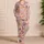 Strawberry Girl And Kitten Motifs For Cozy Weekend Lounging And Sweet Gifts Satin Pajamas Set - 4