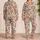 Celestial Sun Moon Roses and Strawberries for Cozy Bohemian Evenings and Lounging Satin Pajamas Set - 2