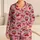 Blush Cherries and Red Bows for Cozy Evenings and Sweet Holiday Gifting for Her Satin Pajamas Set - 1