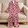 Blush Cherries and Red Bows for Cozy Evenings and Sweet Holiday Gifting for Her Satin Pajamas Set - 5