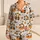 Cute Pumpkin-Costumed Panda Characters for Cozy Autumn Lounging and Relaxing at Home Satin Pajamas Set - 1