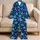 Patriotic Stars and Bold Red Stripes for Cozy Fourth of July Holiday Lounging Satin Pajamas Set - 5