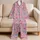 Colorful Cartoon Hearts for Cozy Lounging and Sweet Valentine Moments Satin Pajamas Set - 5
