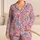 Colorful Cartoon Hearts for Cozy Lounging and Sweet Valentine Moments Satin Pajamas Set - 1