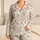 Blush Pink Wildflowers And Sage Sprigs For Gentle Seaside Days And Relaxed Living Satin Pajamas Set - 1