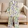 Lavender Tulip And Wildflower Blooms For Cozy Springtime Lounging Satin Pajamas Set - 5