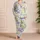 Lavender Tulip And Wildflower Blooms For Cozy Springtime Lounging Satin Pajamas Set - 4