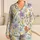 Lavender Tulip And Wildflower Blooms For Cozy Springtime Lounging Satin Pajamas Set - 1