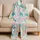 Sea Turtle Coral Reef Motifs for Relaxed Coastal Evenings and Beach Lovers Satin Pajamas Set - 5