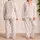 Blush Heart Scatter for Cozy Nights and Sweet Valentine Mornings Satin Pajamas Set - 2