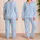 Pastel Swirl Hearts For Dreamy Lounging And Cozy Nights Y2K-Inspired Style Satin Pajamas Set - 2