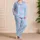 Pastel Swirl Hearts For Dreamy Lounging And Cozy Nights Y2K-Inspired Style Satin Pajamas Set - 4