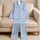 Pastel Swirl Hearts For Dreamy Lounging And Cozy Nights Y2K-Inspired Style Satin Pajamas Set - 5