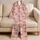 Sleepy Pink Teddy Bears Among Clouds for Cozy Nights and Dreamy Relaxation at Home Satin Pajamas Set - 5
