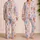 Kawaii Teddy Bear Bunny And Elephant Garden For Cozy Weekend Lounging Satin Pajamas Set - 2