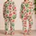 Watermelon Strawberry Cherry Fruit for Fresh Summer Lounging and Relaxed Days Satin Pajamas Set - 2