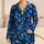 Iridescent Blue Wing Scales for Tropical Island Getaways and Relaxed Resort Style Satin Pajamas Set - 1