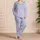 Pastel Macaron Polka Dots for Cozy Lounge Days and Sweet Weekend Relaxation at Home Satin Pajamas Set - 4