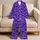 Playful Black Bats and Golden Stars for Cozy Halloween Nights Satin Pajamas Set - 5