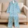 Pastel Butterfly Hearts And Daisies For Cozy Weekend Lounging And Sweet Gift Giving Satin Pajamas Set - 5