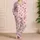 Blush Pink Bows And Fine Stripes For Cozy Evenings And Relaxed Lounging Satin Pajamas Set - 4