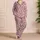 Blush Heart And Love Motifs For Cozy Nights And Sweet At-Home Relaxation Satin Pajamas Set - 4