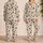Coffee Brown Paw Prints for Cozy Lounging and Relaxed Weekends Satin Pajamas Set - 2