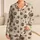 Coffee Brown Paw Prints for Cozy Lounging and Relaxed Weekends Satin Pajamas Set - 1