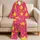Golden Star Scatter for Playful Retro Lounging and Cozy Gift Giving Satin Pajamas Set - 5