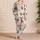 Santa Reindeer Holiday Lounge Style for Cozy Christmas Morning Gifts for Women Fans Satin Pajamas Set - 4