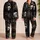 Graffiti Skull Cat Street Style Lounge Look for Women, Night Out Relaxed Vibes Edge Satin Pajamas Set - 2
