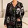 Graffiti Skull Cat Street Style Lounge Look for Women, Night Out Relaxed Vibes Edge Satin Pajamas Set - 1