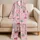 Pink Candy Cane Bows for Festive Christmas Mornings, Holiday Lounging, and Gifting Satin Pajamas Set - 5