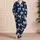 Midnight Navy Bowknot Ribbons With Hearts For Cozy Bedtime And Sleepovers For Girls Satin Pajamas Set - 4