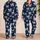 Midnight Navy Bowknot Ribbons With Hearts For Cozy Bedtime And Sleepovers For Girls Satin Pajamas Set - KU_4C9YZ2J