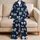 Midnight Navy Bowknot Ribbons With Hearts For Cozy Bedtime And Sleepovers For Girls Satin Pajamas Set - 5