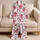 Strawberry Bow Garden Motifs For Cozy Vacation Lounging, Girls And Kids Home Days Satin Pajamas Set - 5