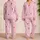 Pink Leopard 67 Star Two-Piece Lounge Set for Birthday Sleepovers, Girls and Trendy Kids Satin Pajamas Set - 2