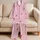 Pink Leopard 67 Star Two-Piece Lounge Set for Birthday Sleepovers, Girls and Trendy Kids Satin Pajamas Set - 5