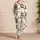 Leopard Cherry Motif for Summer Lounging, Holiday Travel and Casual Weekend Girls Satin Pajamas Set - 4